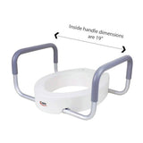 Raised Elongated Toilet Seat (With Handles)